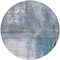 Homeroots 8' Blue Gray And Ivory Round Abstract Washable Indoor Outdoor Area Rug 603613 - alternate 6