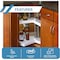 Knape & Vogt Lazy Susan, Polymer, White, 32 in W, 31.5 in H, 32 in L KV.PKN32STW - alternate 3