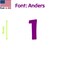 Aacc Self-Adhesive Vinyl Number: 1, Size: 17 cm. Color: Purple Font: Anders, 4PK AACC-Anders-N1-Purple-M17x4 - alternate 1