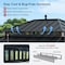 Sunjoy Kingston 16x12 Gazebo, Steel Hardtop Gazebo with Curtain and Netting - Woodgrain Aluminum Posts A10204368000 - alternate 4