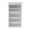 Homeroots White Solid Wood Adjustable Four Tier Bookcase 397126 - alternate 7