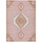 Homeroots 5' X 8' Pink Green And Ivory Oriental Washable Indoor Outdoor Area Rug 598437 - alternate 7