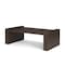 Homeroots 48" Dark Brown Solid Wood Sled Coffee Table 603249 - alternate 5
