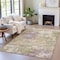 Homeroots 9' X 12' Beige Green And Purple Abstract Washable Indoor Outdoor Area Rug 630757 - alternate 6