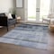 Homeroots 3' X 5' Gray Ombre Washable Indoor Outdoor Area Rug 563649 - alternate 6