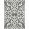 Homeroots 9' X 12' Gray And Ivory Damask Washable Indoor Outdoor Area Rug 614435 - alternate 6