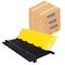 Atlas Cable Protector Wire Ramp, 5 Channel Bulk Pallet, 35'' Long Black & Yellow, 10PK CP9975-10 - alternate 1