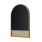 Homeroots 36" Brown Solid Wood Arch Framed Accent Mirror 719507 - alternate 2