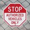 Signmission Stop Authorized Vehicles Only, 10 inch X 10 inch, Aluminum Metal Signs, 2PK OC-A-2PACK-10-309 - alternate 5