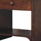 Homeroots 20" Walnut Solid Wood Round One Drawer Nightstand 722581 - alternate 2