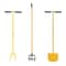 Hound Dog Tiller, Cultivator and Edger, Flower Bed Prep Set, Steel Head, Steel Handle 10000-07530 - alternate 1