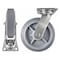 Hyw Products Heavy Duty Caster 8in x 2in Non-Marking Rubber Wheel Stainless Steel - Rigid (Flat) 40-80R-A1-INF(FLAT)(STS) - alternate 2