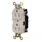 Hubbell Wiring Device-Kellems Straight Blade Receptacle, 5-15R, 15 A, 125V AC, 2 Pole, 3 Wire, Surface Mount, Grounded HBL5262STLA - alternate 1