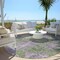 Homeroots 8' Green And Purple Round Abstract Washable Indoor Outdoor Area Rug 564274 - alternate 6