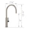 Blanco culina Beverage 1.5 GPM, Satin Platinum 443255 - alternate 3