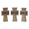 Homeroots Set of Three 11" Gray Cement Cross Statue Tabletop Sculpture, 3PK 518044 - alternate 2