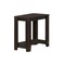 Homeroots 22" Dark Brown Wood End Table With Shelf 333043 - alternate 1