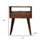 Homeroots 22" Brown Solid Wood One Drawer Nightstand 651531 - alternate 9