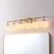 Jonathan Y Louis Parisian Globe 40" 6-Light Metal/Frosted Glass Modern Contemporary LED Vanity Light, Gold Paint JYL3560A - alternate 8
