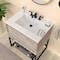 Whitehaus Collection 31 in Countertop Vanity Sink with Integrated Rectangular Bowl, Faucet Drilling and Overflow WHCS3122-3H - alternate 4