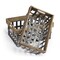 Homeroots Set of Two 19" Gray Metal Basket, 2PK 392147 - alternate 4