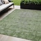 Homeroots 5' X 8' Fern Green Oriental Washable Indoor Outdoor Area Rug 607537 - alternate 1