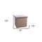 Homeroots 15" Taupe Boucle Cube Storage Ottoman 590477 - alternate 3