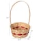 Wickerwise Multipurpose Hand-Woven Basket with Handle - Ideal as Gift Basket, Food Storage, Flower and QI004724 - alternate 4