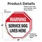 Signmission Warning Service Dog Lives Here, 6 inch X 6 inch, Vinyl Decal, 2PK OC-D-2PACK-6-192 - alternate 3