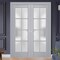 Sartodoors Slab Barn Door Panel Frosted Glass Grey 36x96 Solid Core Modern Interior VEREGIO7412S-GRE-3696 - alternate 3