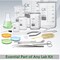 A2Z Scilab Forceps Micro 8 Inch Curved Serrated Narrow-Tip Stainless Steel Tweezers A2Z-ZR1132 - alternate 6