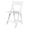 Chivari White Resin Folding Chair, Supports 500 lbs CFRW2-CX-T - alternate 5