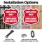 Signmission Bilingual Employees Only Shield Sign Emp, 6 Inch X 6 Inch, Plastic Sign SHI-P-6-364 - alternate 4
