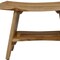 Homeroots 24" Natural Teak Rectangular Shower Bench With Shelf 376728 - alternate 7