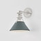 Hudson Valley Lighting Painted No. 2 Wall Sconce in Polished Nickel/Soft Green by Mark D. Sikes MDS350-PN/SSG - alternate 2