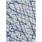 Homeroots 10' X 14' Navy Blue And Ivory Abstract Washable Indoor Outdoor Area Rug 614376 - alternate 4