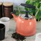 Martha Stewart Everyday Lily Pond 2.2 Quart Stainless Steel Tea Kettle in Coral 137304.01 - alternate 3