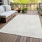 Homeroots 10' X 14' Ivory Washable Indoor Outdoor Area Rug 598835 - alternate 4