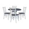 Whitewood Industries Extension Dining Tables, 45 in L, 38 in H, Parawood, 5 Piece Set K05-42DPT-27-C617-4 - alternate 1