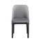 Homeroots Gray And Black Upholstered Velvet Dining Side Chair 521278 - alternate 4