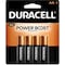 Duracell Coppertop AA Alkaline Battery, 1.5V DC, PK4 MN1500B4Z - alternate 1
