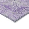 Homeroots 8' Lavender And Gray Round Damask Washable Indoor Outdoor Area Rug 603769 - alternate 4