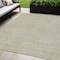Homeroots 5' X 8' Beige Geometric Washable Indoor Outdoor Area Rug 607471 - alternate 1