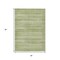 Homeroots 3' X 5' Sage And Ivory Striped Washable Indoor Outdoor Area Rug 631509 - alternate 5