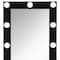 Homeroots 74" Black Wood Lighted Freestanding Framed Full Length Mirror 643654 - alternate 6