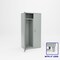 Pucel Wardrobe Locker With Legs, 36 in W x 78 in H x 24 in D, Gray WSC-3672-24L - alternate 1
