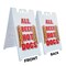 Signmission All Beef Hot Dogs, A-Frame & 2 Decals Installed, Heavy-Duty Plastic Frame SBHD-D-2436-All Beef Hot Dogs - alternate 4
