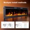 Edendirect 72 in. 5100BTU Indoor Metal Black Wall Mount Electric Fireplace, 750/1500W, Remote ZR-DBLS72H - alternate 3