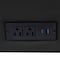 Flash Furniture HERCULES Artemis Black LeatherSoft Reception Sofa w/4 AC Outlets/2 USB/2 USB-C Ports ZB-8921-3S-BLK-GG - alternate 6