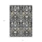 Homeroots 10' X 14' Black Ivory And Gray Oriental Washable Indoor Outdoor Area Rug 598027 - alternate 5